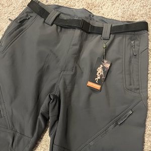 Free Soldier Men’s Fleece Lined Softshell Ski/Snow Pants